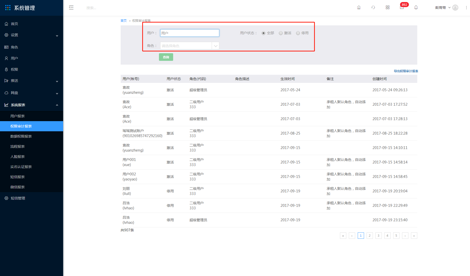 8.2 权限审计报表 - 图1