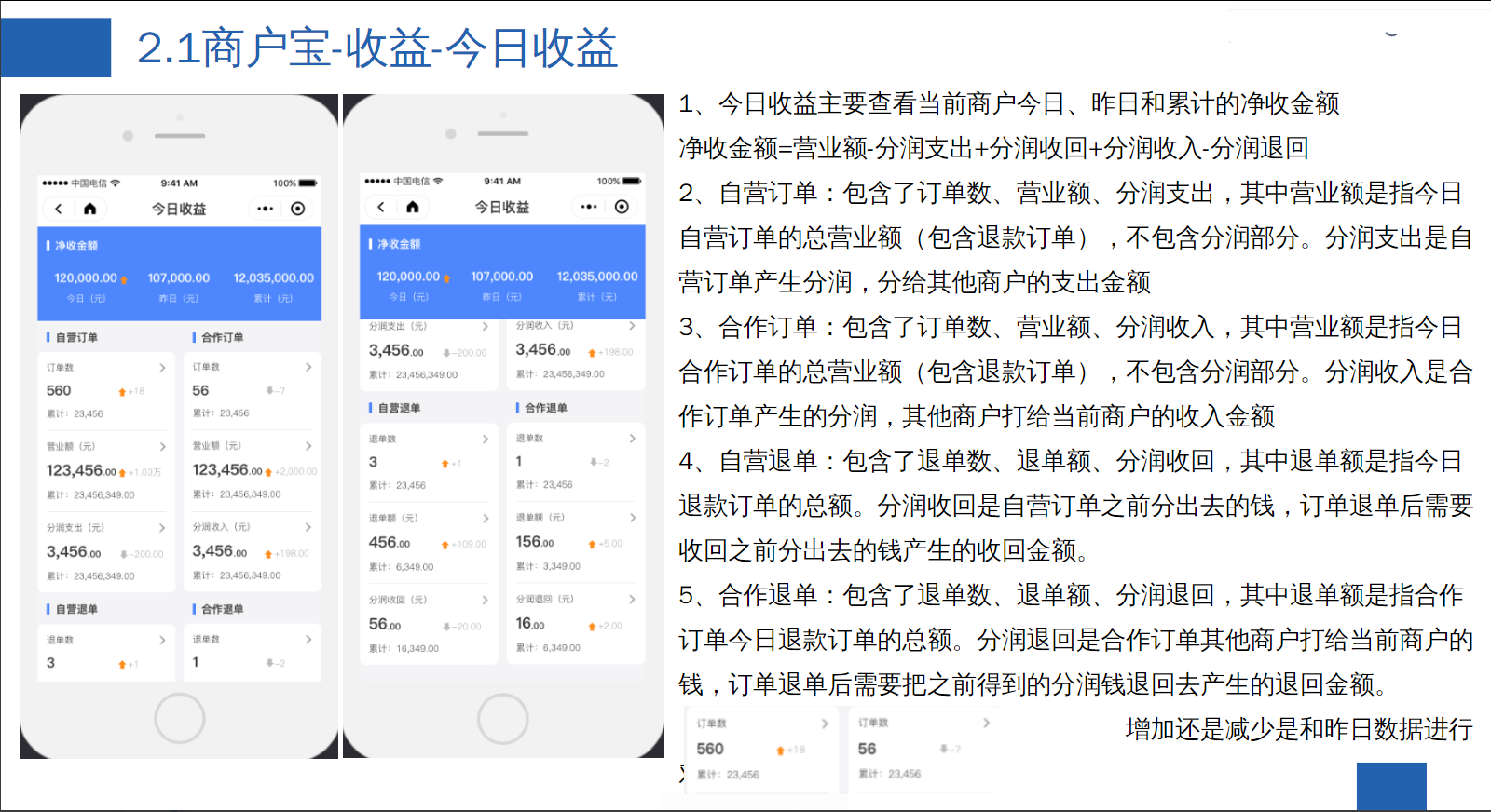 商户宝中自营订单和合作订单区别是什么？今日收益的净收金额是怎么计算来的 - 图2